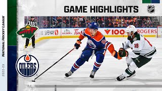Wild @ Oilers 12/9 | NHL Highlights 2022