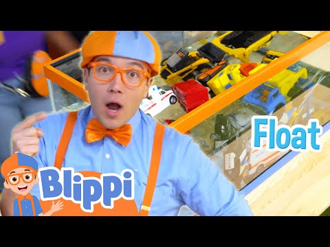 Blippi's Fun Water Experiment: Sink or Float with Vehicles! 🛥️💦 | Moonbug Kids - Get Up And Go!