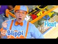 Blippi S Fun Water Experiment Sink Or Float With Vehicles ️ Moonbug Kids Get Up And Go