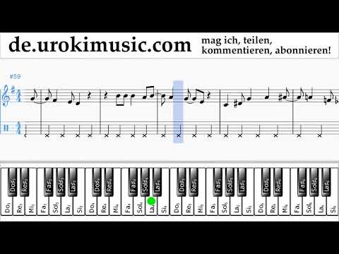 Klavier Lernen (rechte Hand) Mariah Carey - All I Want For Christmas Is You Tabulatur Teil#2 um-i995