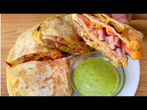 Desayuno Rapido y Facil con Huevos y Jamón una receta para Chuparse los dedos.