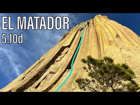 Climbing Devil's Tower via El Matador 5.10d