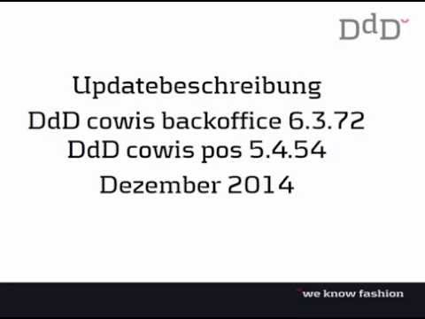 Updatebeschreibung Dezember 2014 / DdD COWIS – Warenwirtschaft, Kassensoftware & E-Commerce