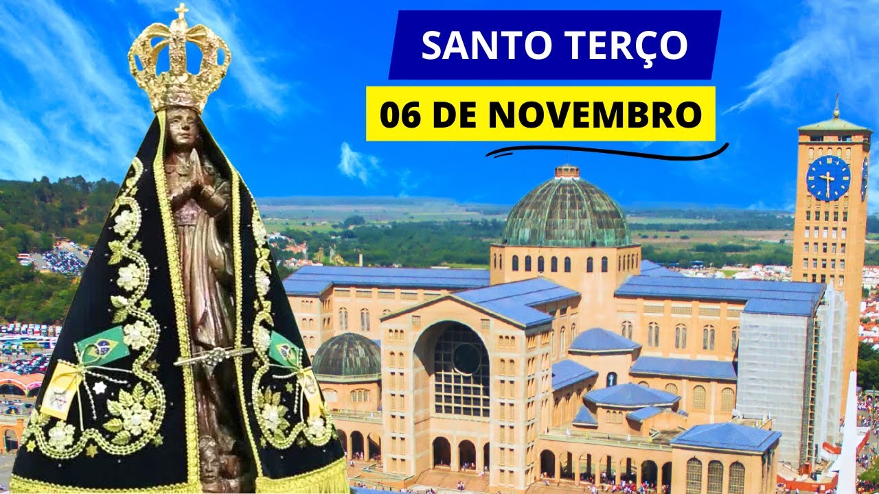 SANTO TERÇO DE APARECIDA DE HOJE - 06/11/2024 | MISTÉRIOS GLORIOSOS | QUARTA-FEIRA