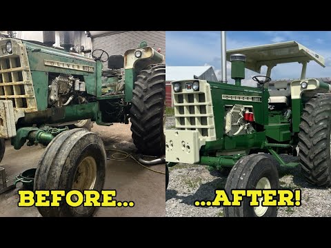 Painting my CUMMINS swapped Oliver 1955