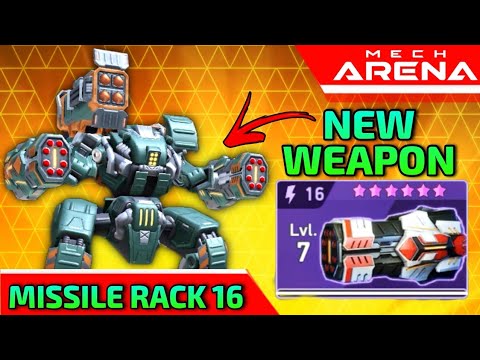 New Missile Rack 16 - Highest Dps in game 🥵 || Mech Arena