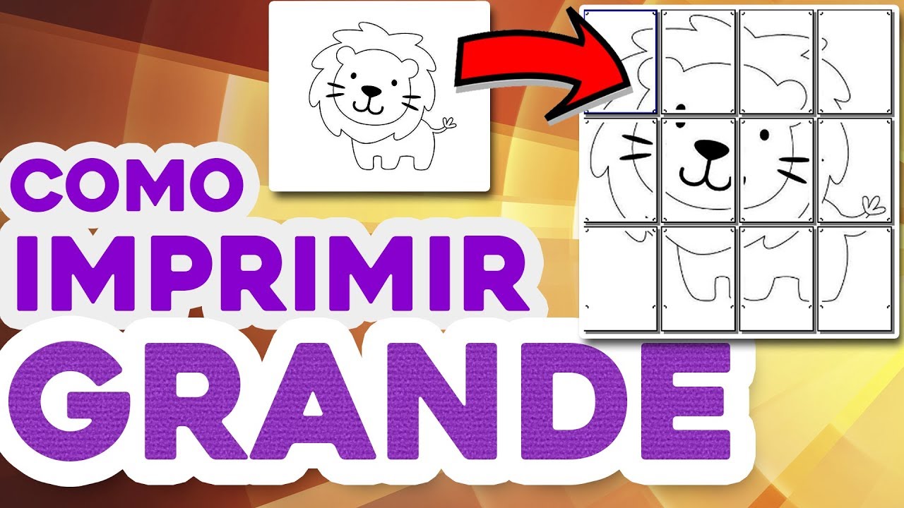 Ampliar e Imprimir Grande (Cartaz/Pôster) em Várias Páginas A4