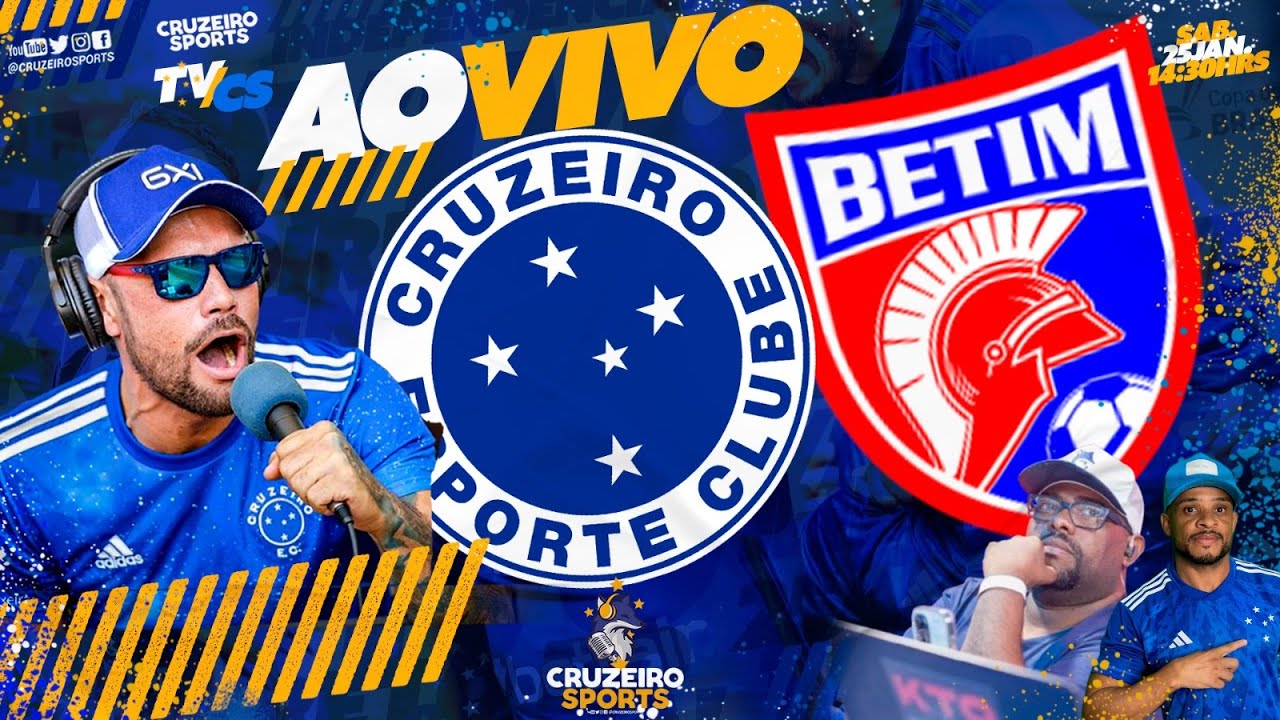 🔴 CRUZEIRO X BETIM | 3ª RODADA MINEIRO | JORNADA ESPORTIVA KTO CRUZEIRO SPORTS | AO VIVO