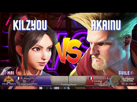 Street Fighter 6 - Kilzyou (Mai) vs Akainu (Guile) High Level Gameplay