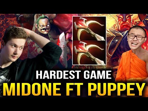 Midone Ember with Puppey Pudge - HARDEST GAME MODE Dota 2