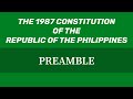 Preamble THE 1987 CONSTITUTION Memory Aid Audio Codal