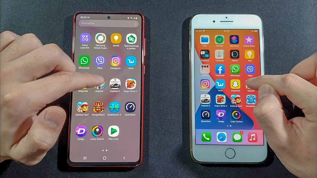 Iphone 8 Plus vs Samsung Note 10 Lite Comparison Speed Test