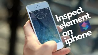 How to inspect element on iPhone [Edit any webpage in safari]