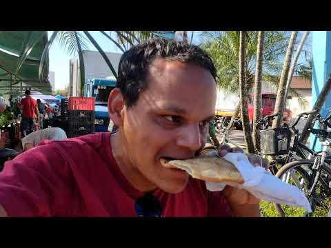 Comi uma comida Na Feira livre de Ubatuba Sp, Conheça esse lugar incrível