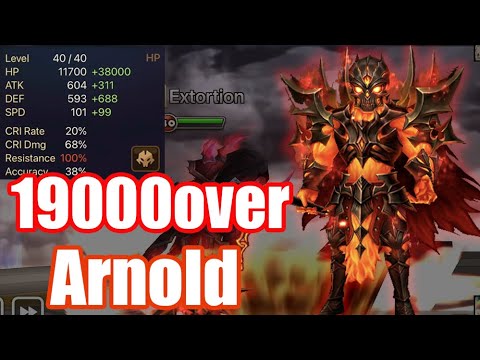 【Summoners War | Curry's RTA】The Power Arnold, he makes 19000 over damage every turn!!