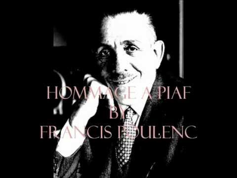 FRANCIS POULENC -Improvisation for Piano no.15 in C minor (Hommage a Edith Piaf )