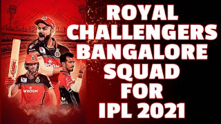 Royal Challengers Bangalore Players 2021 | IPL RCB Team 2021 Players List | Game Squad