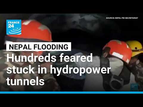 Hundreds feared stuck in hydropower tunnels as flood deaths surpass 950 in Nepal and China