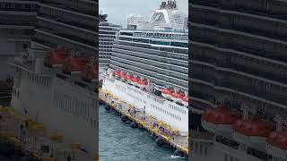 This two Cruiseship is a floating marvel!.. #cruiseship #cruise #travel #shorts #yt #ytshorts
