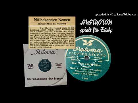 Theo Heldt u. s. Orch., Erwin Hartung (voc): Eine Nacht mit dir allein - Foxtrot (Berlin 1936)