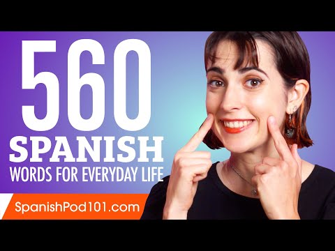 560 Spanish Words for Everyday Life - Basic Vocabulary #28