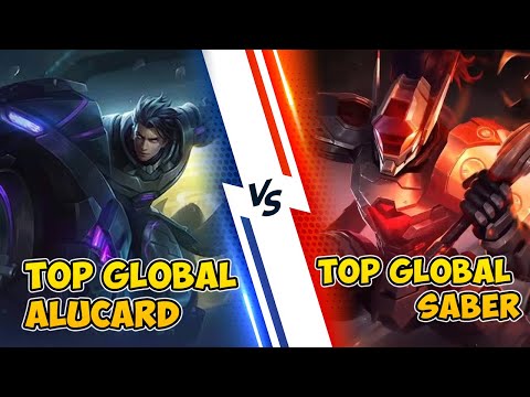 TOP GLOBAL ALUCARD VS TOP GLOBAL SABER , RANK MYTHIC HONOR 35 KE 36