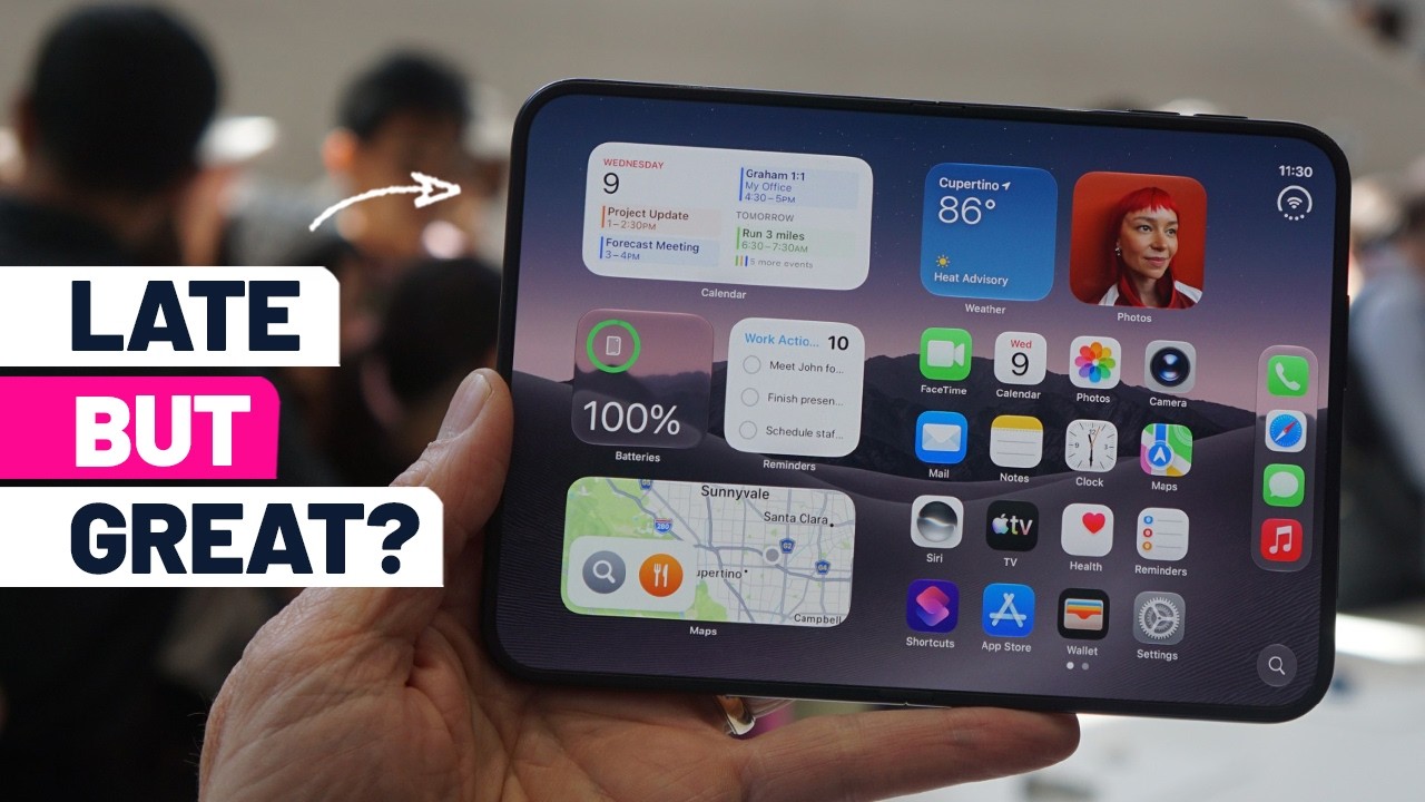 iPhone Duo first look - is Apple's first foldable really creaseless? - YouTube