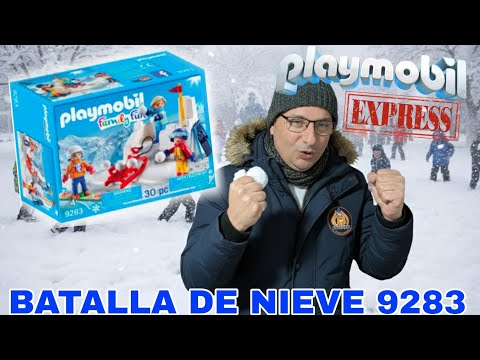 🛷🎿❄PLAYMOBIL CHILDREN FIGHTING WITH SNOWBALLS, REFERENCE 9283, WINTER SPORTS❄️🛷