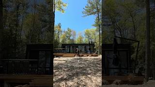 Touring the 1,280 sq ft Steel Frame Prefab Home with a full wall of Windows! #hometour