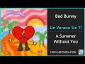 Bad Bunny - Un Verano Sin Ti Lyrics English Translation - Dual Lyrics English and Spanish