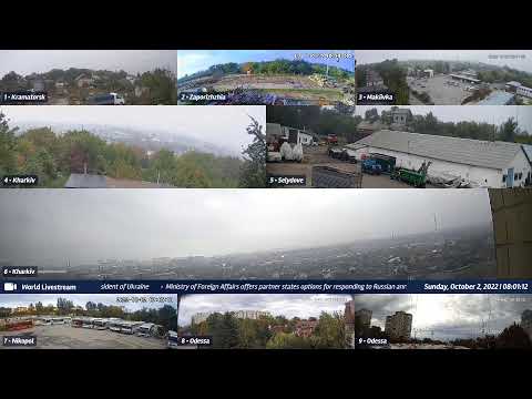 Live views from Ukraine 10/1/2022 B - Kramatorsk, Kharkiv and other cities