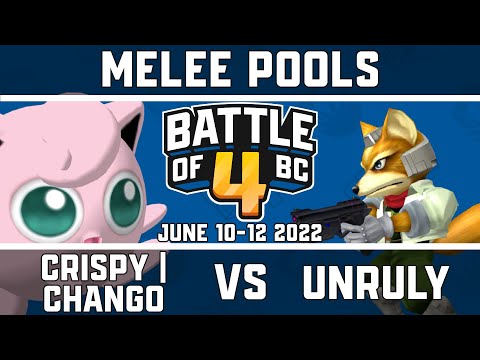 Crispy | Chango vs Unruly - Melee Singles Pools - Battle of BC 4