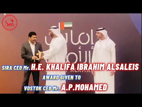 Vostok CEO Received Award from SIRA