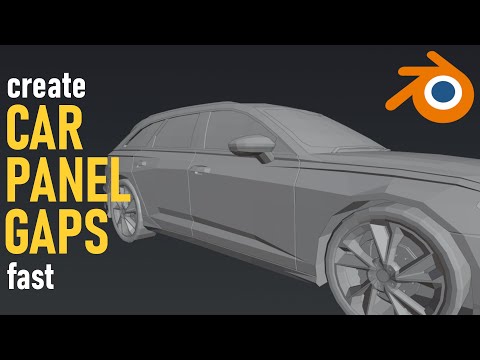 Most Effective Way To Create Car Panel Gaps In Blender (Low Poly)