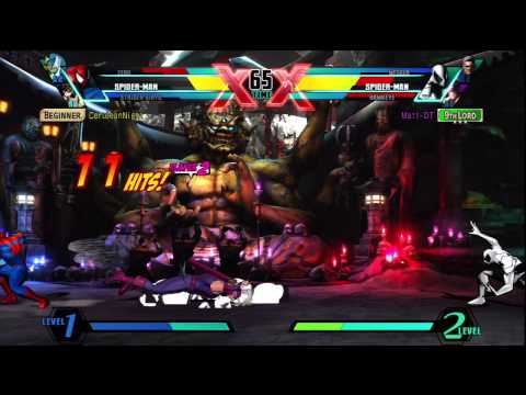 Ultimate Marvel vs Capcom 3 (PS3) -- Non-Ranked Matches 76 - Spider-Man Mirror Match