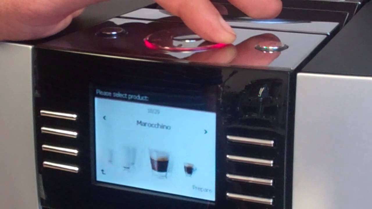 Overview: Menu Selection Jura Giga 5 Super-Automatic Espresso Machine