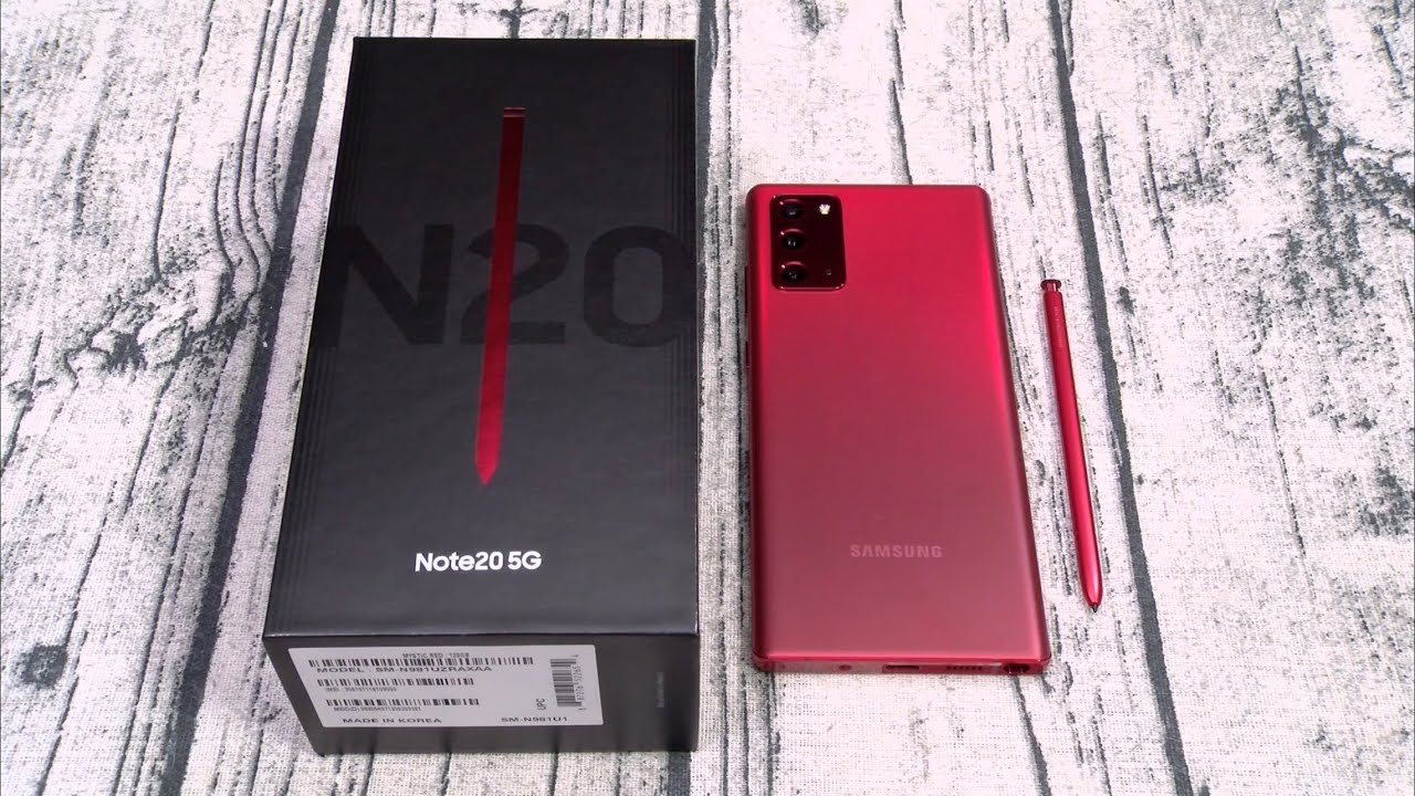 Samsung Galaxy Note 20 5G - Mystic Red