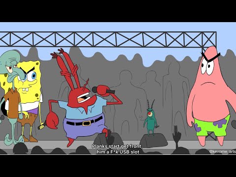 Part four!!! Mr Krabbz vs Plankton “Lyrical clash” (Animation)