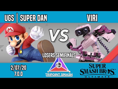 Tripoint Smash 96 - Losers Semifinals - UGS | Super Dan(Mario) Vs. Viri(ROB)