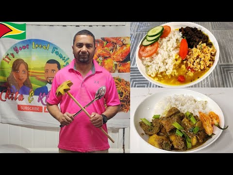 🇬🇾GUYANESE STYLE KREKETE/SNAIL TILAPIA CHUKA DHAL RICE CHICKEN CURRY BACKYARD LIME 🇬🇾