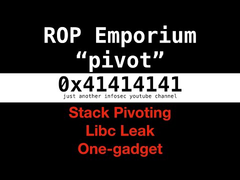 #5 - ROP Emporium 6: pivot (stack pivoting + libc leak + one-gadget)