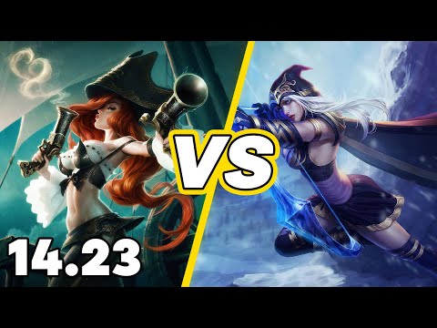 Miss Fortune & Thresh vs Ashe & Swain | BOT | LAS Silver | 14.23