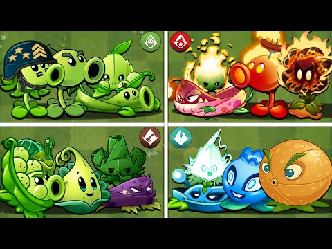 PVZ 2 - 4 Super Teams Plant Vs. Team Zombies - Which Team Plants is Best?