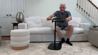 Versatile & Space-Saving - Adjustable C-Shaped End Table - Demo and Installation Steps