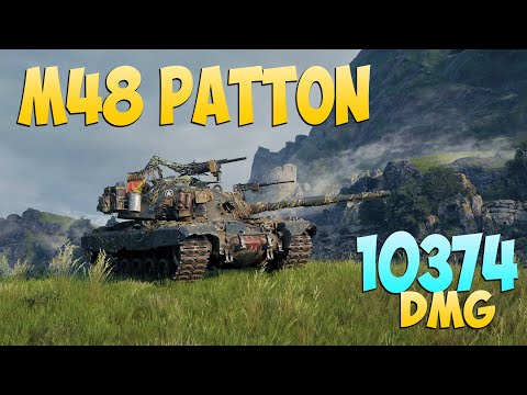 M48 Patton - 4 Frags 10.3K Damage - Not to the end! - World Of Tanks