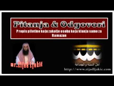 Mr. Zijad Ljakić - Propis piletine koju zakolje osoba koja klanja samo za Ramazan