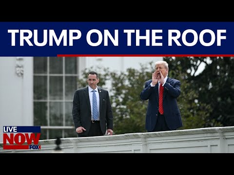 Video | WATCH: Trump answer media questions from the White House roof