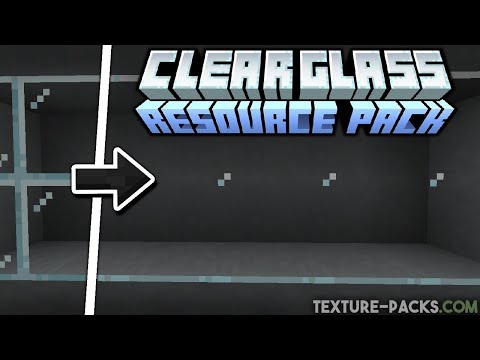 Clear Glass Texture Pack Download (Java & MCPE/Minecraft PE)