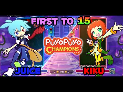 Puyo Puyo Champions: Juice (Sig) vs Kiku (Ally) FT15