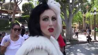 Cruella Meets a Puppy in Disneyland